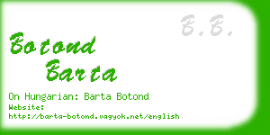 botond barta business card